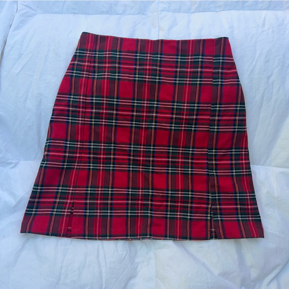 Brandy Melville Plaid Red Women's Skirt